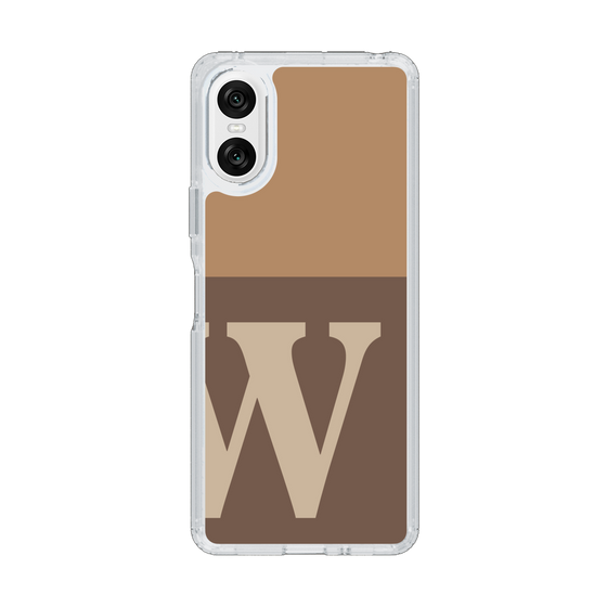 Slim Protection Case［ Original - initial two tone - W brown ］
