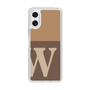 Slim Protection Case［ Original - initial two tone - W brown ］