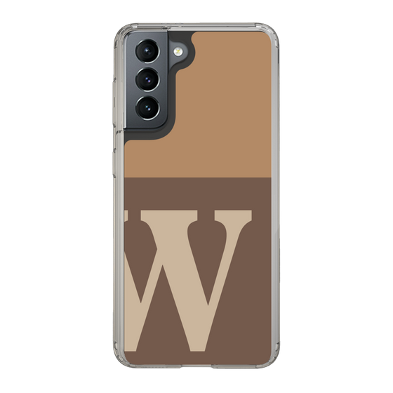 Slim Protection Case［ Original - initial two tone - W brown ］