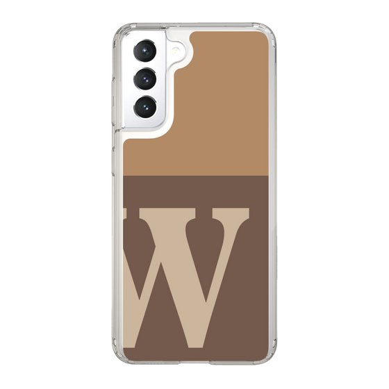 Slim Protection Case［ Original - initial two tone - W brown ］