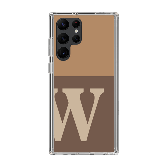 Slim Protection Case［ Original - initial two tone - W brown ］