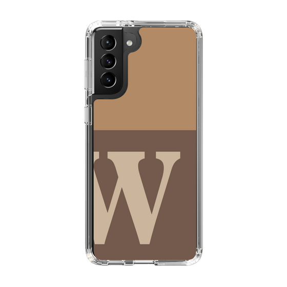 Slim Protection Case［ Original - initial two tone - W brown ］