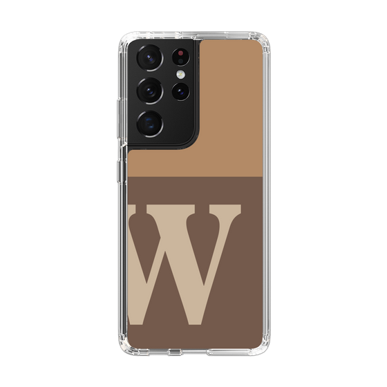 Slim Protection Case［ Original - initial two tone - W brown ］