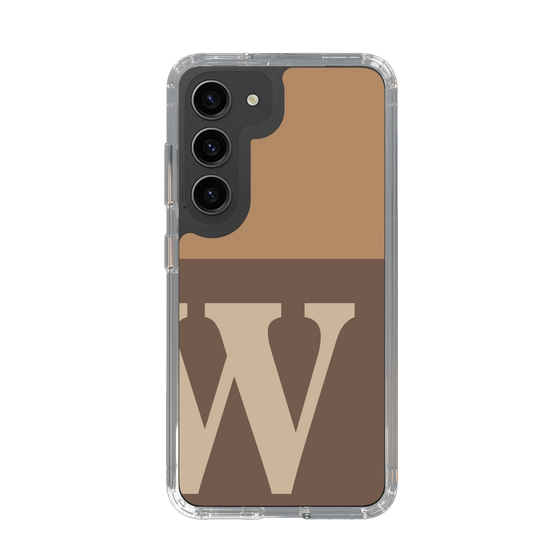 Slim Protection Case［ Original - initial two tone - W brown ］