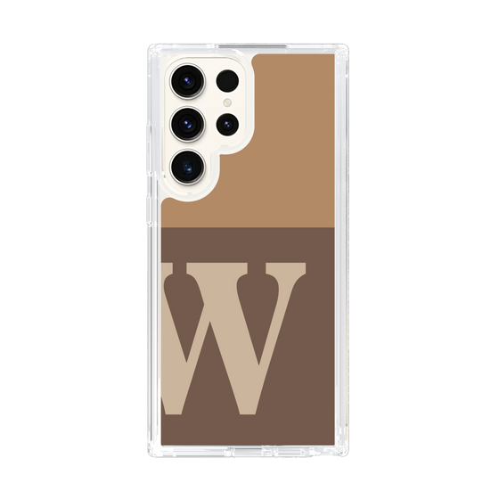 Slim Protection Case［ Original - initial two tone - W brown ］