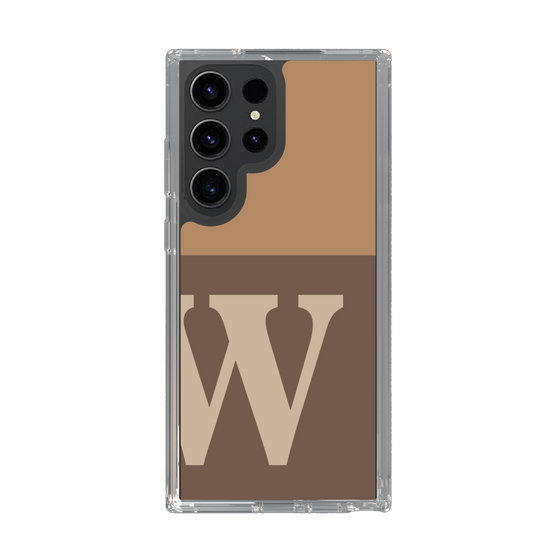 Slim Protection Case［ Original - initial two tone - W brown ］