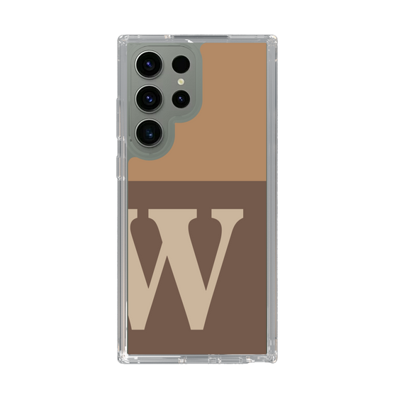 Slim Protection Case［ Original - initial two tone - W brown ］