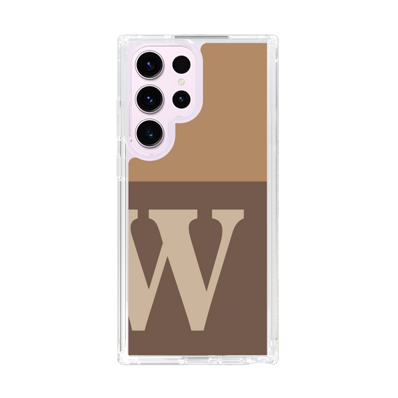 Slim Protection Case［ Original - initial two tone - W brown ］