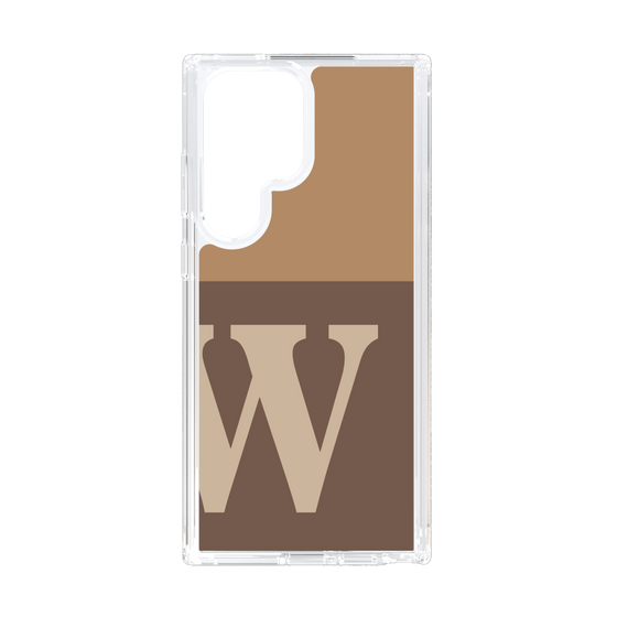 Slim Protection Case［ Original - initial two tone - W brown ］