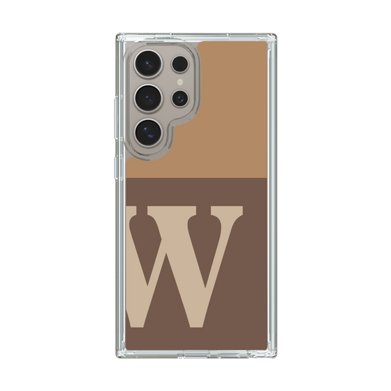 Slim Protection Case［ Original - initial two tone - W brown ］