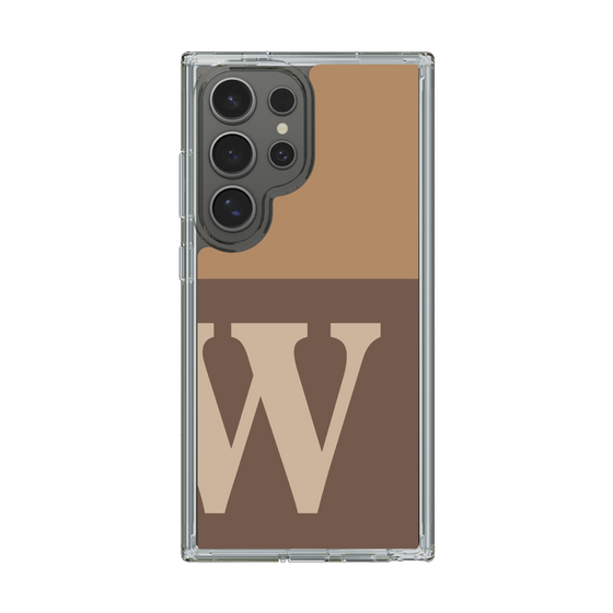 Slim Protection Case［ Original - initial two tone - W brown ］