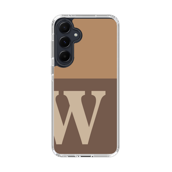 Slim Protection Case［ オリジナル - initial two tone - W brown ］