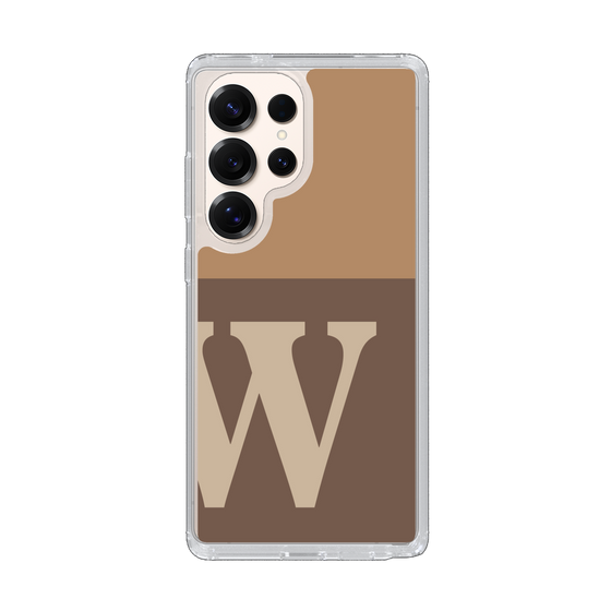 Slim Protection Case［ Original - initial two tone - W brown ］