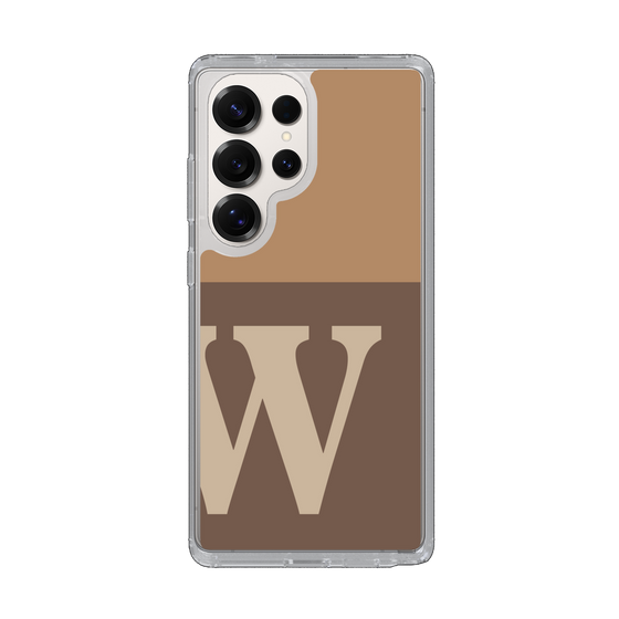 Slim Protection Case［ Original - initial two tone - W brown ］