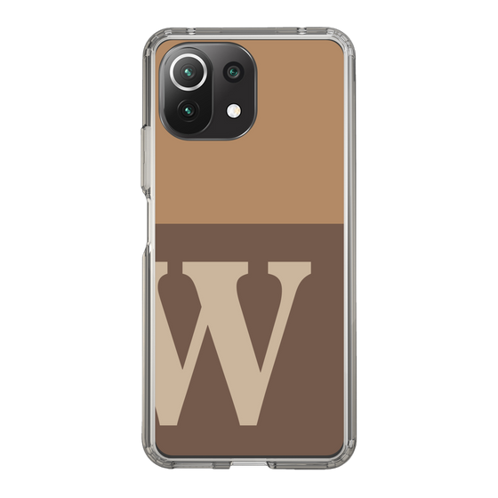 Slim Protection Case［ Original - initial two tone - W brown ］