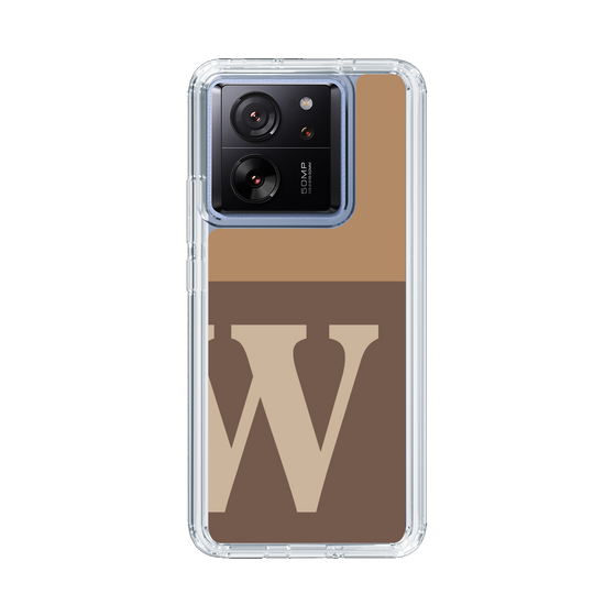 Slim Protection Case［ Original - initial two tone - W brown ］