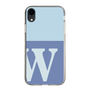 Slim Protection Case［ Original - initial two tone - W blue ］