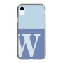 Slim Protection Case［ Original - initial two tone - W blue ］
