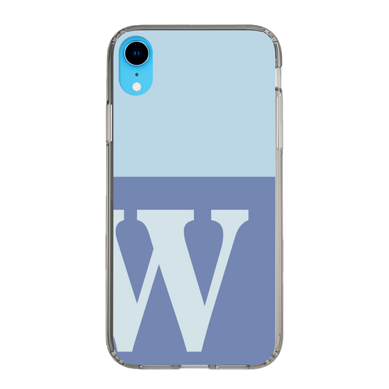 Slim Protection Case［ Original - initial two tone - W blue ］