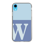 Slim Protection Case［ Original - initial two tone - W blue ］