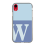 Slim Protection Case［ Original - initial two tone - W blue ］