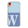Slim Protection Case［ Original - initial two tone - W blue ］
