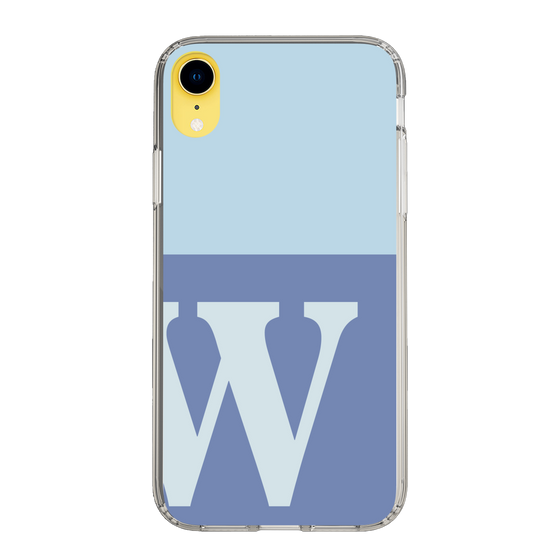 Slim Protection Case［ Original - initial two tone - W blue ］