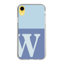 Slim Protection Case［ Original - initial two tone - W blue ］