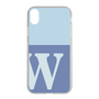 Slim Protection Case［ Original - initial two tone - W blue ］