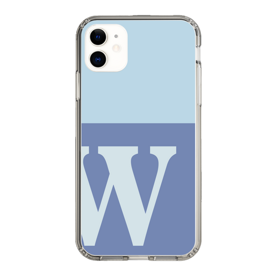 Slim Protection Case［ Original - initial two tone - W blue ］