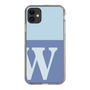 Slim Protection Case［ Original - initial two tone - W blue ］