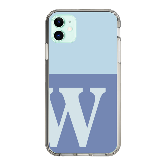 Slim Protection Case［ Original - initial two tone - W blue ］