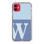 Slim Protection Case［ Original - initial two tone - W blue ］