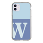 Slim Protection Case［ Original - initial two tone - W blue ］