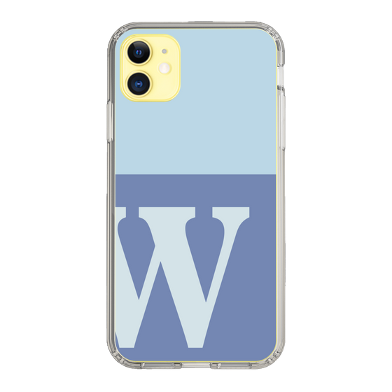 Slim Protection Case［ Original - initial two tone - W blue ］