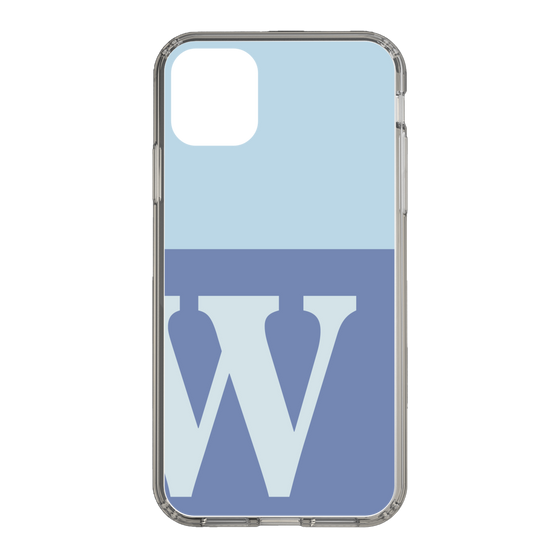 Slim Protection Case［ Original - initial two tone - W blue ］
