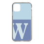 Slim Protection Case［ Original - initial two tone - W blue ］