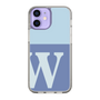 Slim Protection Case［ Original - initial two tone - W blue ］