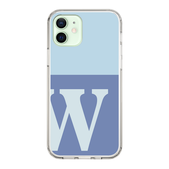 Slim Protection Case［ Original - initial two tone - W blue ］