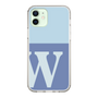 Slim Protection Case［ Original - initial two tone - W blue ］