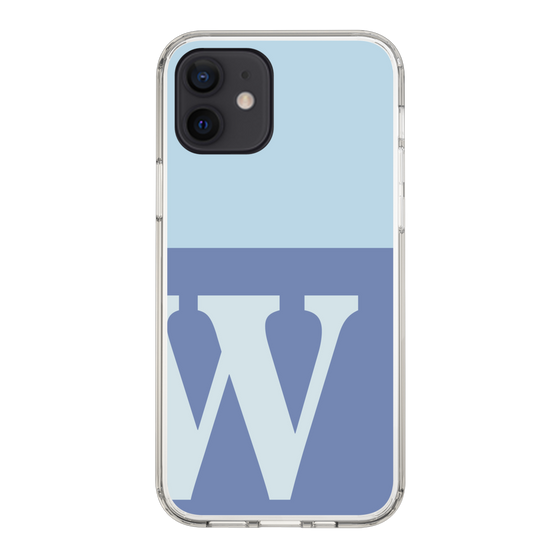 Slim Protection Case［ Original - initial two tone - W blue ］