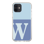 Slim Protection Case［ Original - initial two tone - W blue ］