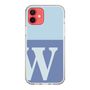 Slim Protection Case［ Original - initial two tone - W blue ］