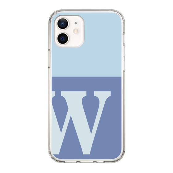 Slim Protection Case［ Original - initial two tone - W blue ］