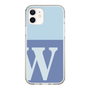 Slim Protection Case［ Original - initial two tone - W blue ］