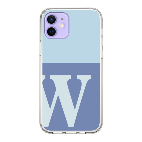 Slim Protection Case［ Original - initial two tone - W blue ］