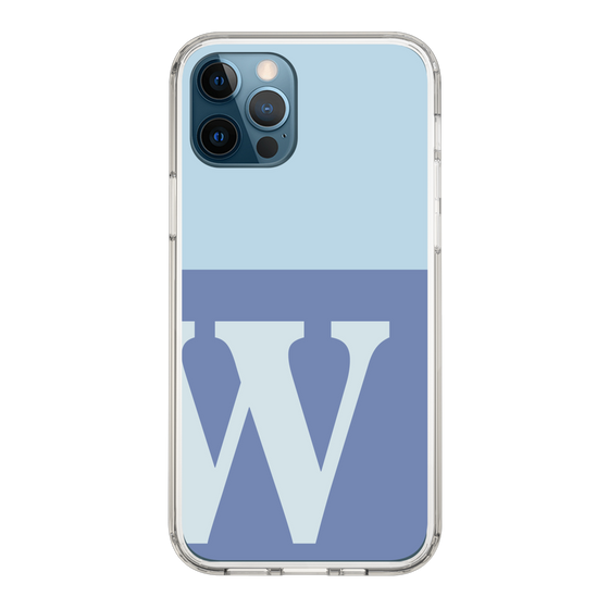 Slim Protection Case［ Original - initial two tone - W blue ］