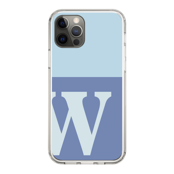 Slim Protection Case［ Original - initial two tone - W blue ］