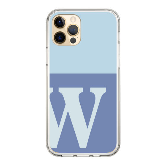 Slim Protection Case［ Original - initial two tone - W blue ］