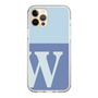 Slim Protection Case［ Original - initial two tone - W blue ］